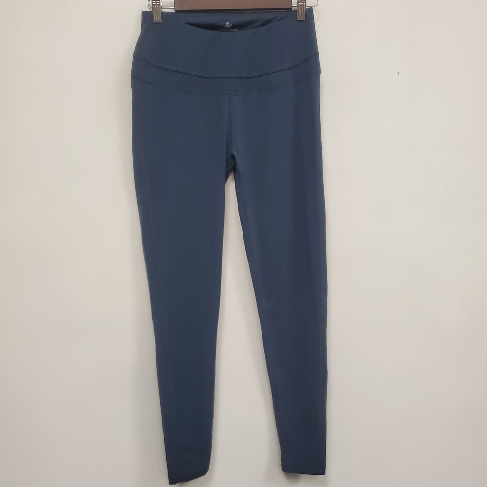 Woolly Womens Wool Pull On Skinny Leg Baselayer Pants Size M Blue Layer Stretch